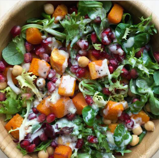 GINGER TAHINI BUTTERNUT SQUASH SALAD – Vivo Life EU
