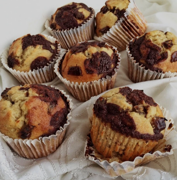 Salted Caramel Chocolate Chip Banana Muffins (Vegan, GF) – Vivo Life EU